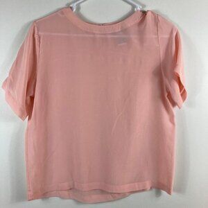 Womens Stephanie Andrews SS Silk‎ Top Med Pink